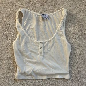 Princess Polly white button tank